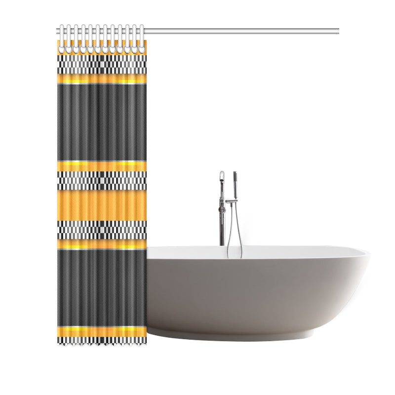 Checkered Pattern Print Design 01 Shower Curtain
