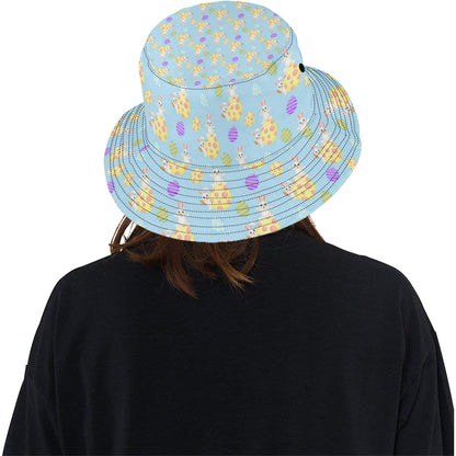 Easter Eggs Pattern Print Design RB015 Unisex Bucket Hat