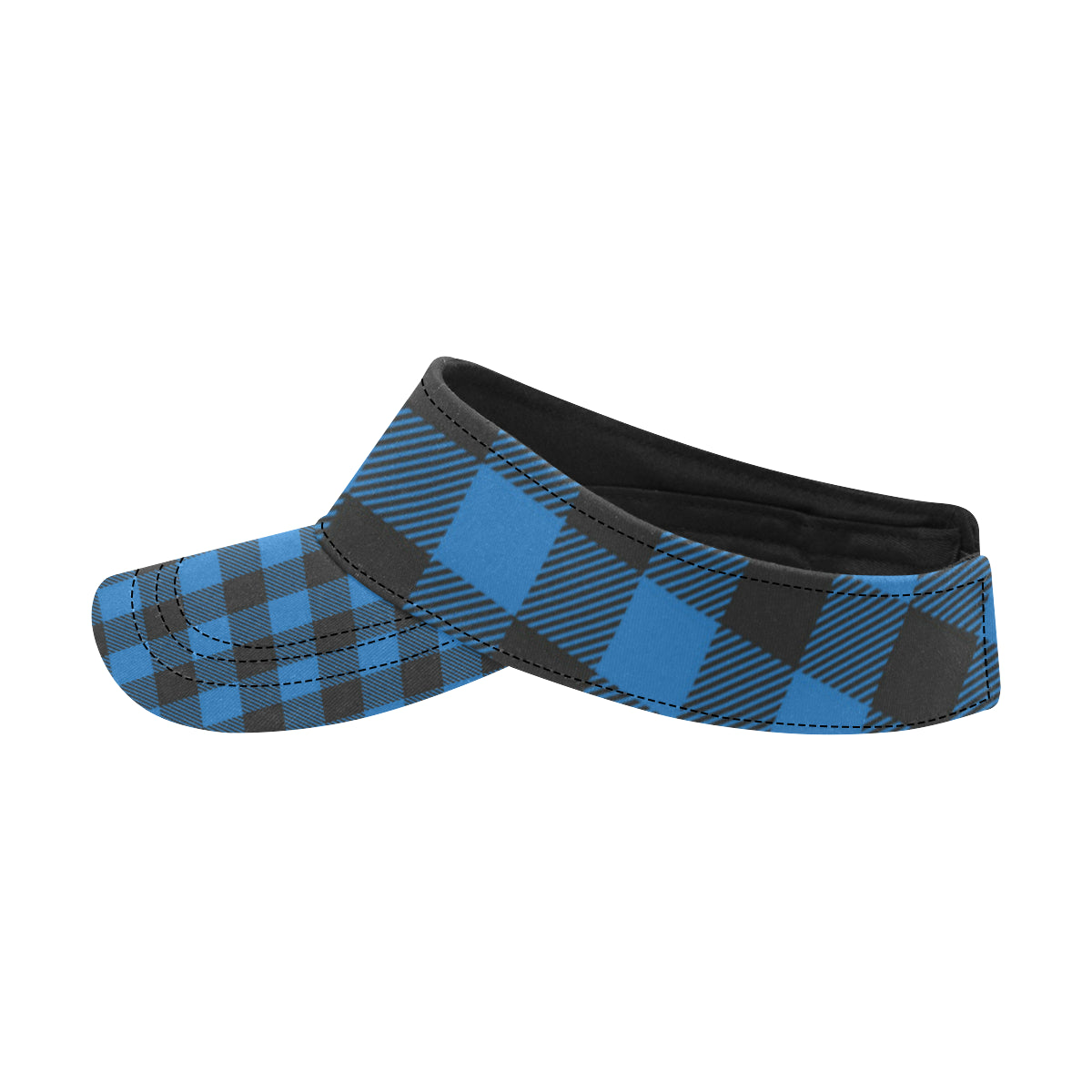 Buffalo check Blue Pattern Print Design 03 Unisex Sun Visor