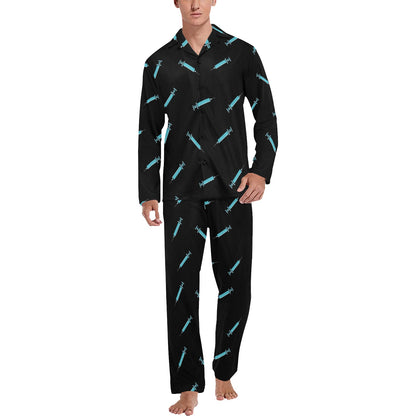 Phlebotomist Pattern Print Design A04 Men's Long Pajama Set