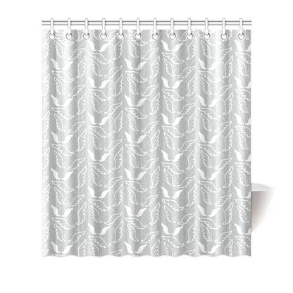 Angel Wings Pattern Print Design 01 Shower Curtain