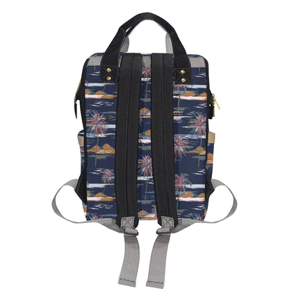 Pacific island Pattern Print Design A06 Diaper Bag Backpack