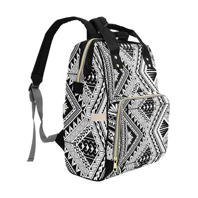 Samoan Tattoo Style Print Design LKS307 Diaper Bag Backpack