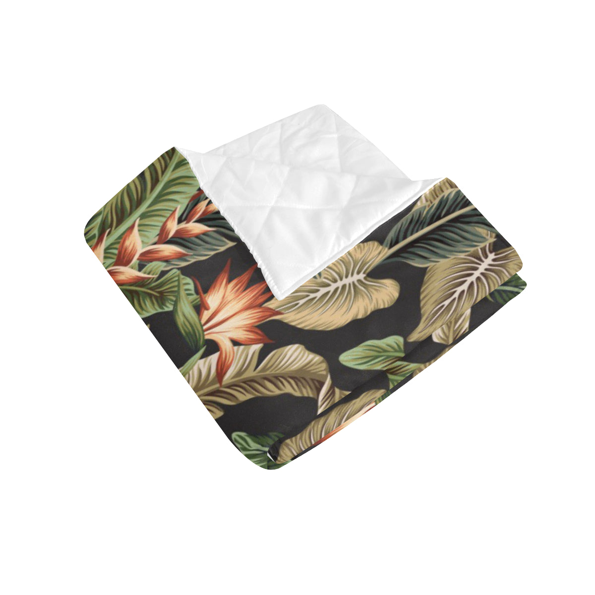Tropical Flower Pattern Print Design TF014 Premium Quilt