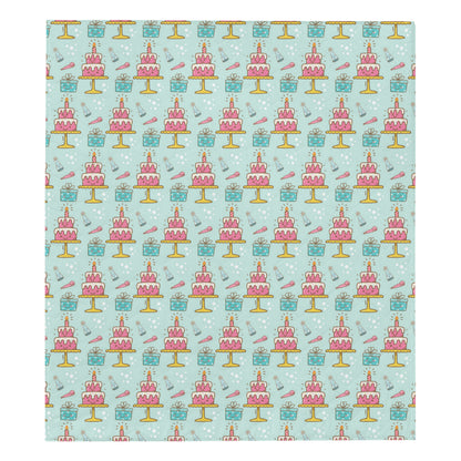 Cake Pattern Print Design 06 Premium Quilt