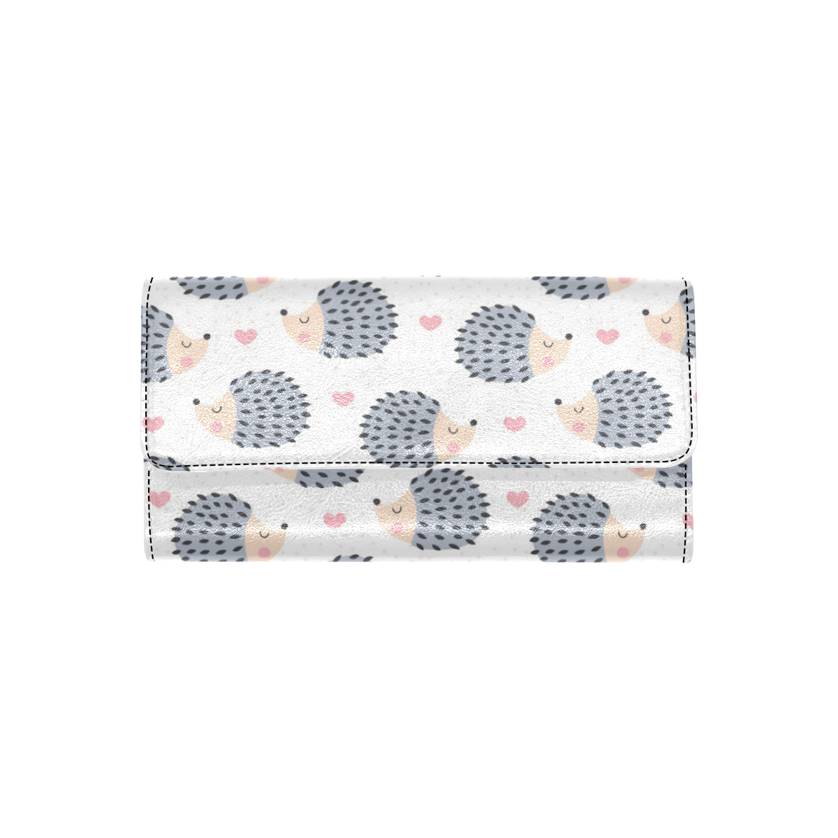 Hedgehog Baby Pattern Print Design 03 Women's Trifold Wallet