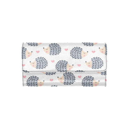 Hedgehog Baby Pattern Print Design 03 Women's Trifold Wallet