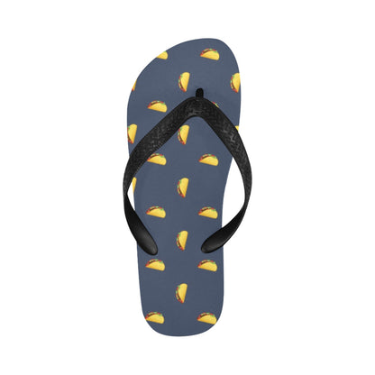 Taco Print Design LKS305 Flip Flops