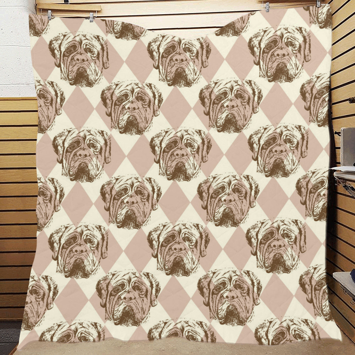 Mastiffs Pattern Print Design 01 Premium Quilt
