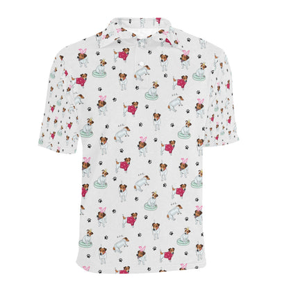 Russell Terriers Print Design LKS308 Men Polo Shirt