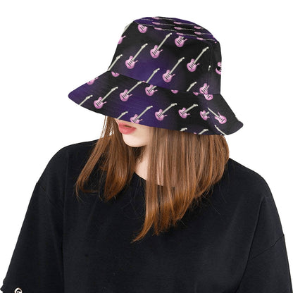 Electric Guitar Print Design LKS405 Unisex Bucket Hat
