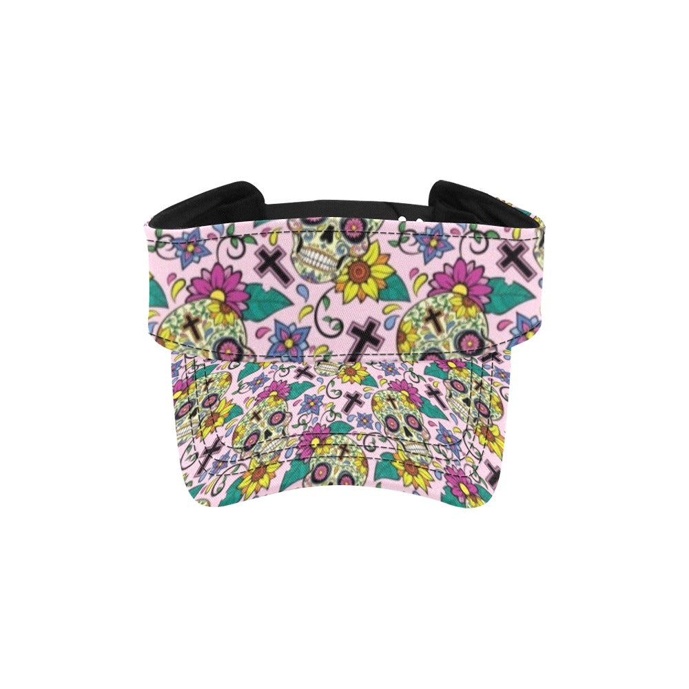 Sugar Skull Print Design LKS307 Unisex Sun Visor
