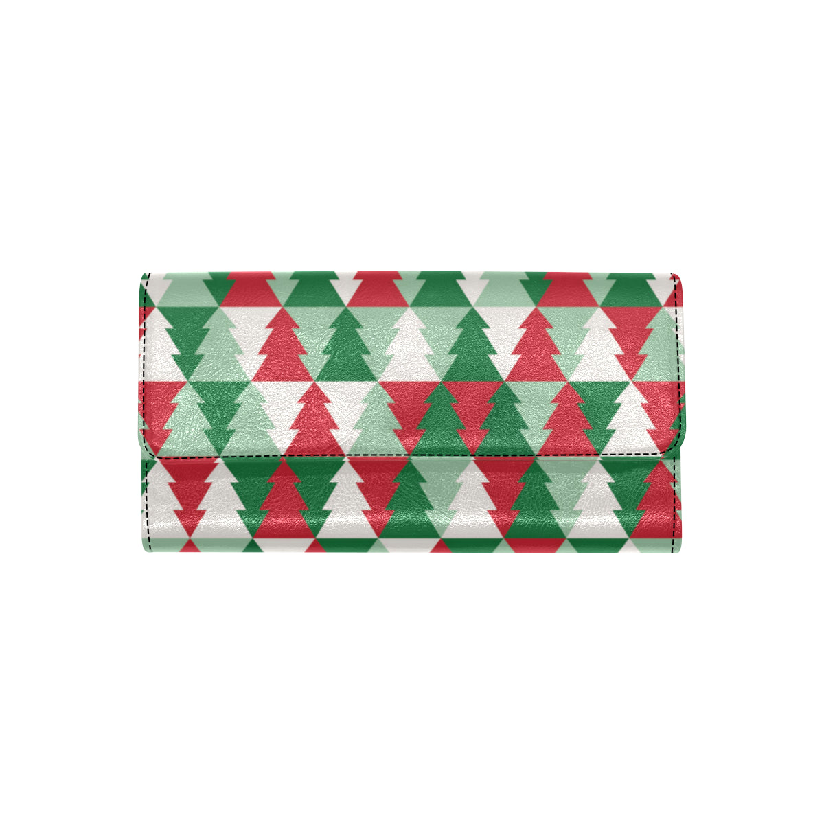 Christmas Tree Pattern Print Design 01 Women's Trifold Wallet