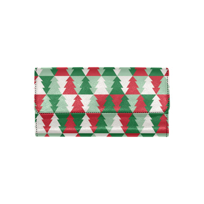 Christmas Tree Pattern Print Design 01 Women's Trifold Wallet