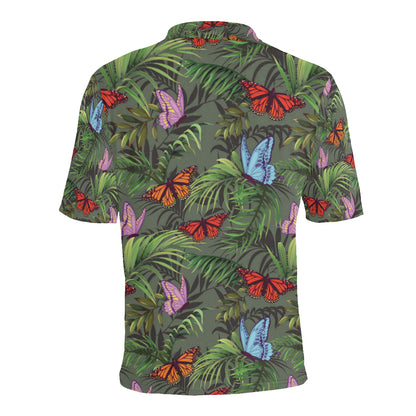 Monarch Butterfly Pattern Print Design 04 Men Polo Shirt