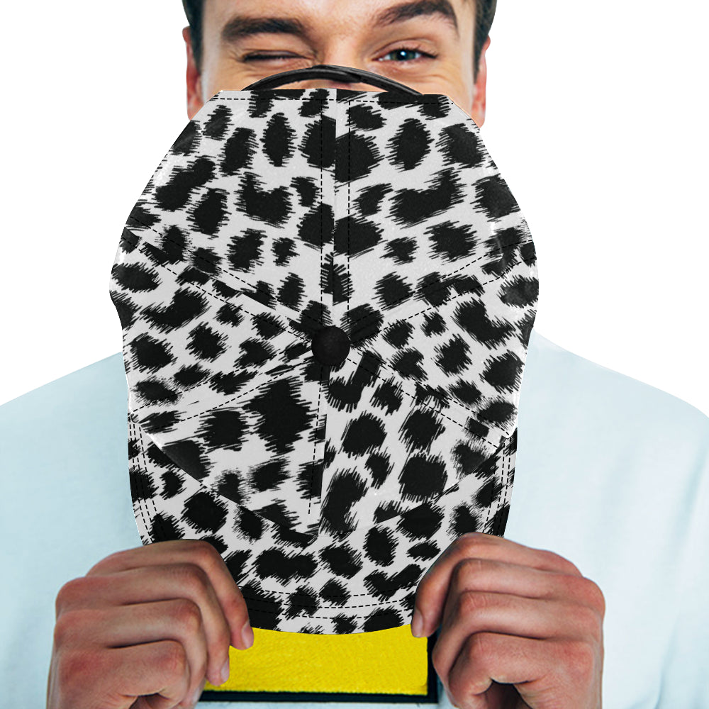 Cheetah Black Print Pattern Snapback Cap