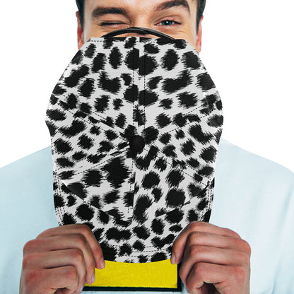 Cheetah Black Print Pattern Snapback Cap