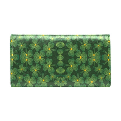 Shamrock Pattern Women's Trifold Wallet