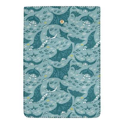Manta Ray Tribal Pattern Print Design 03 Women's Trifold Wallet
