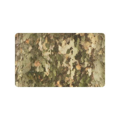 Camo Realistic Tree Texture Print Rubber Doormat
