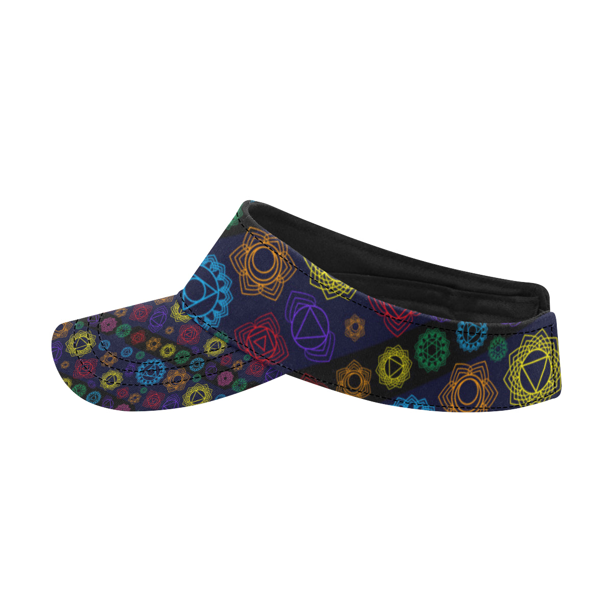 Chakra Colorful Print Pattern Unisex Sun Visor