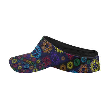Chakra Colorful Print Pattern Unisex Sun Visor