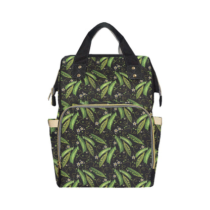 Peas Pattern Print Design A02 Diaper Bag Backpack
