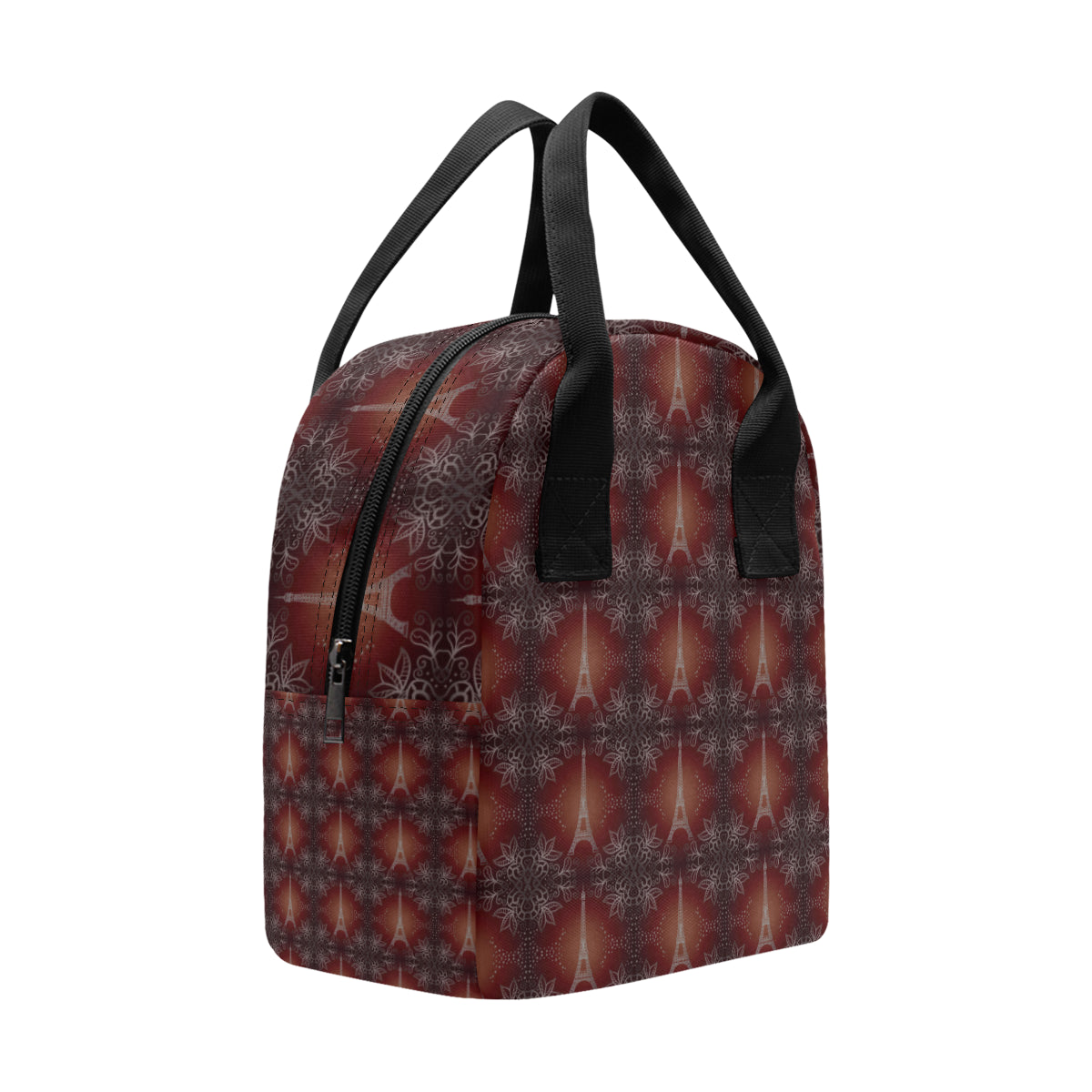 Eiffel Tower Drawing Print Insulated Lunch Bag