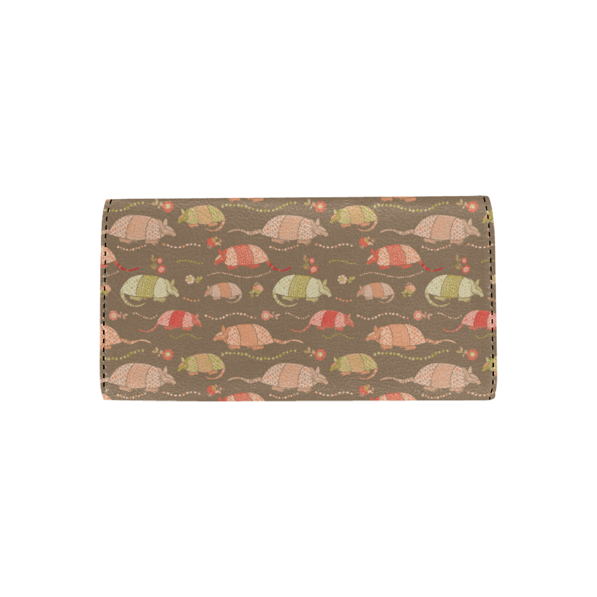 Armadillo Pattern Print Design 04 Women's Trifold Wallet