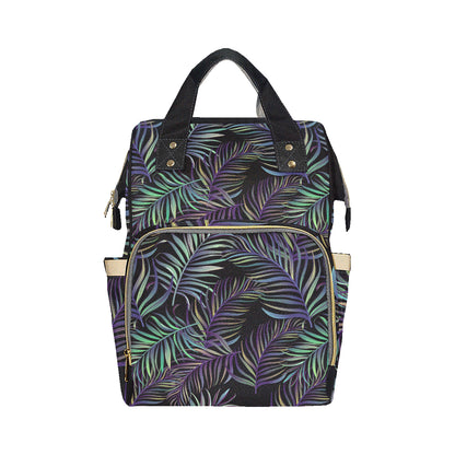Tropical Palm Leaves Pattern Brightness Diaper Bag Backpack