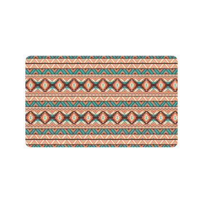 Navajo Western Style Print Pattern Rubber Doormat