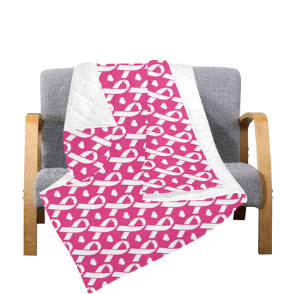 Breast cancer Pattern Print Design 05 Premium Quilt
