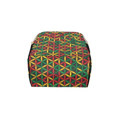 Rasta Pattern Print Design A04 Diaper Bag Backpack