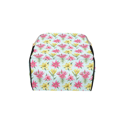 Lily Pattern Print Design LY010 Diaper Bag Backpack