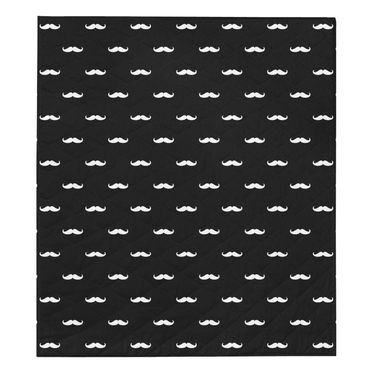 Mustache Pattern Print Design A04 Premium Quilt
