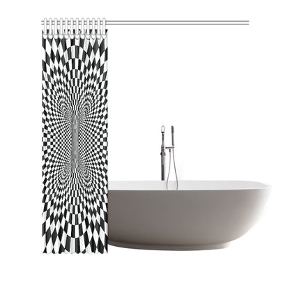 Optical illusion Projection Torus Shower Curtain