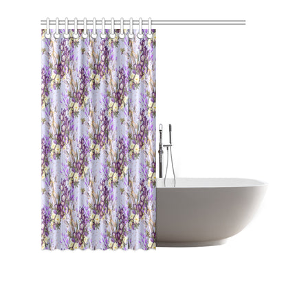 Iris Pattern Print Design IR07 Shower Curtain
