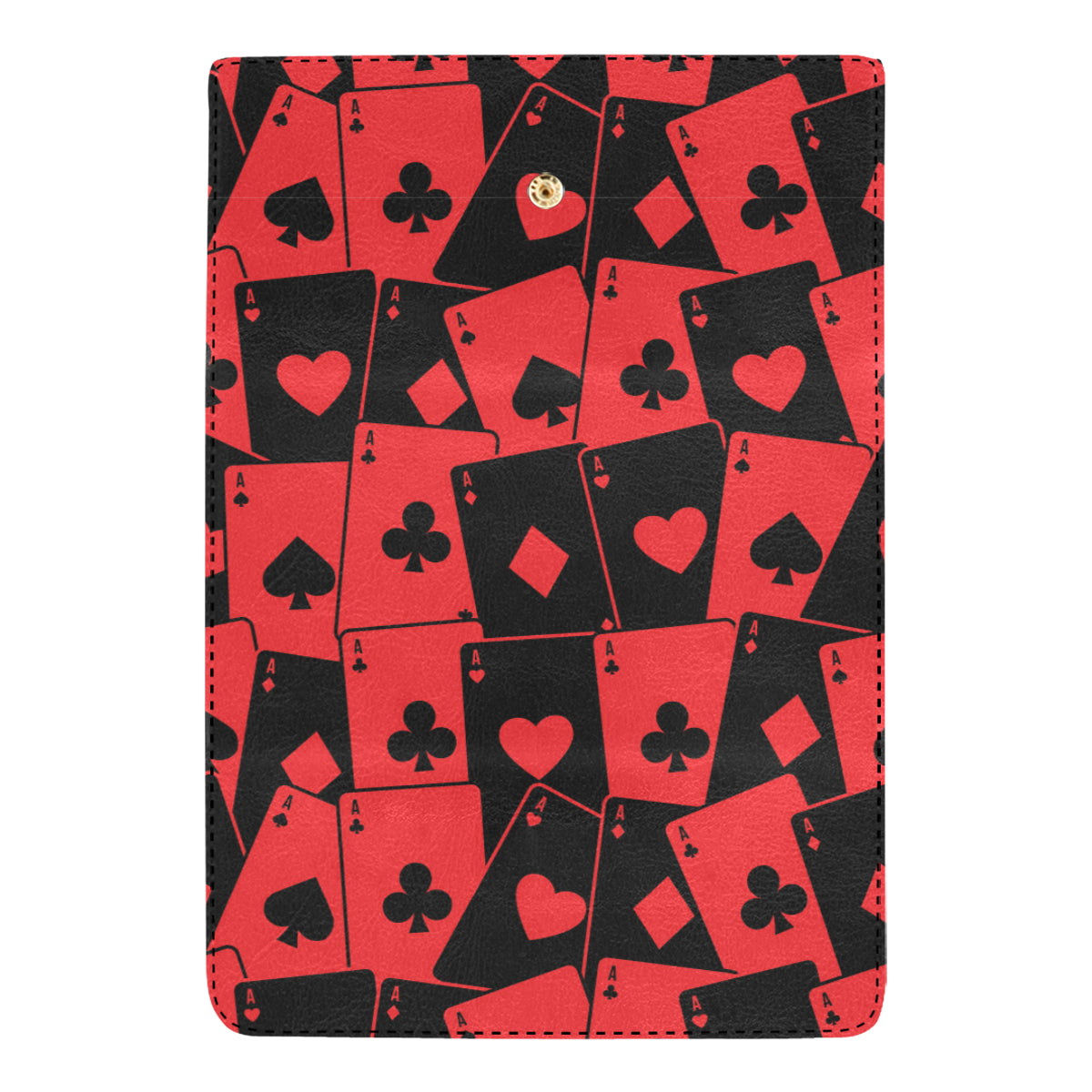 Poker Cards Pattern Print Design A01 Women's Trifold Wallet