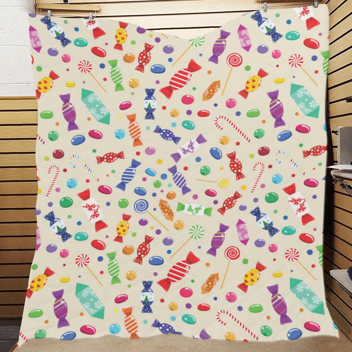 Candy Pattern Print Design 04 Premium Quilt