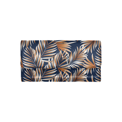 Tropical Flower Pattern Print Design TF07 Women's Trifold Wallet