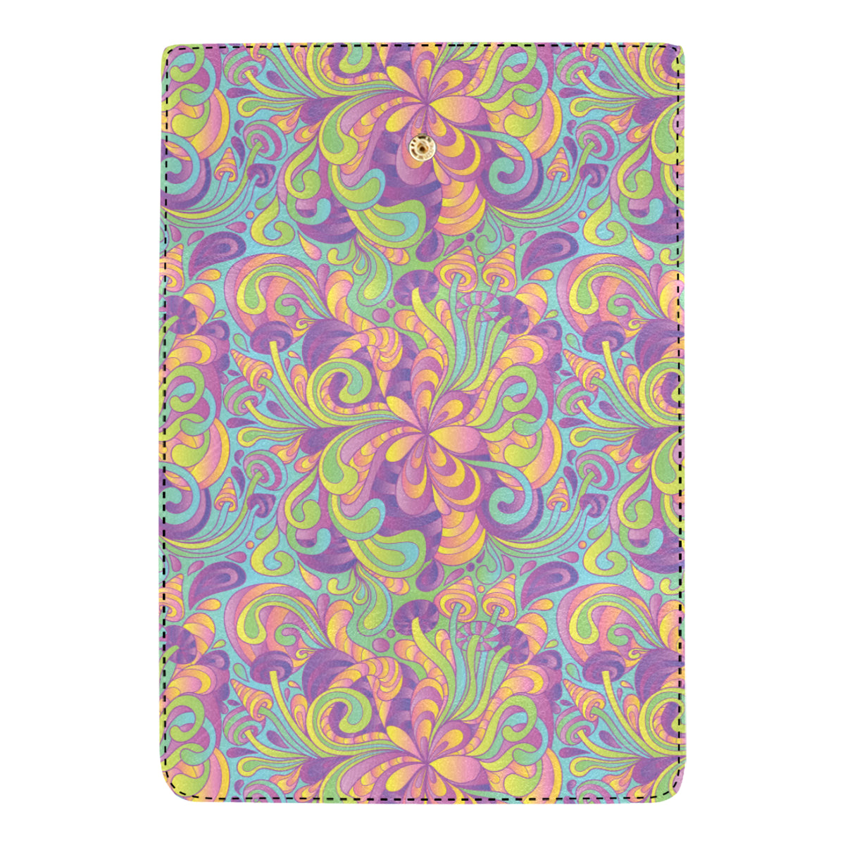 Psychedelic Mushroom Pattern Print Design A05 Women's Trifold Wallet