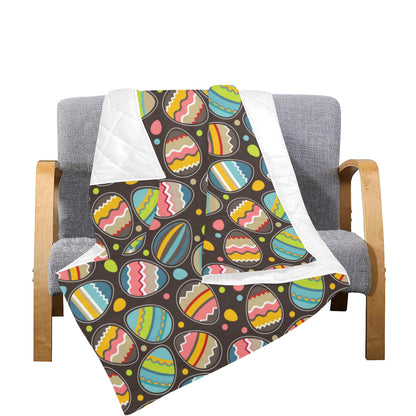 Easter Eggs Pattern Print Design RB03 Premium Quilt