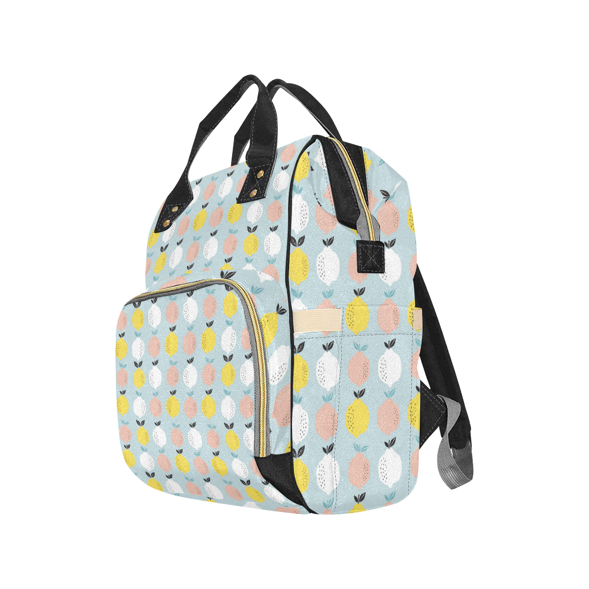 Citrus  Pattern Print Design 03 Diaper Bag Backpack