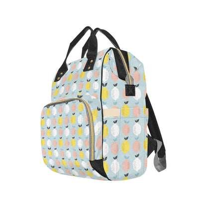 Citrus  Pattern Print Design 03 Diaper Bag Backpack