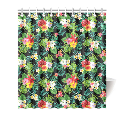 Hibiscus Hawaiian flower tropical Shower Curtain