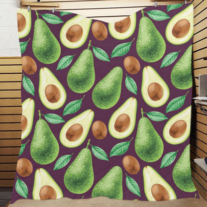 Avocado Pattern Print Design AC08 Premium Quilt