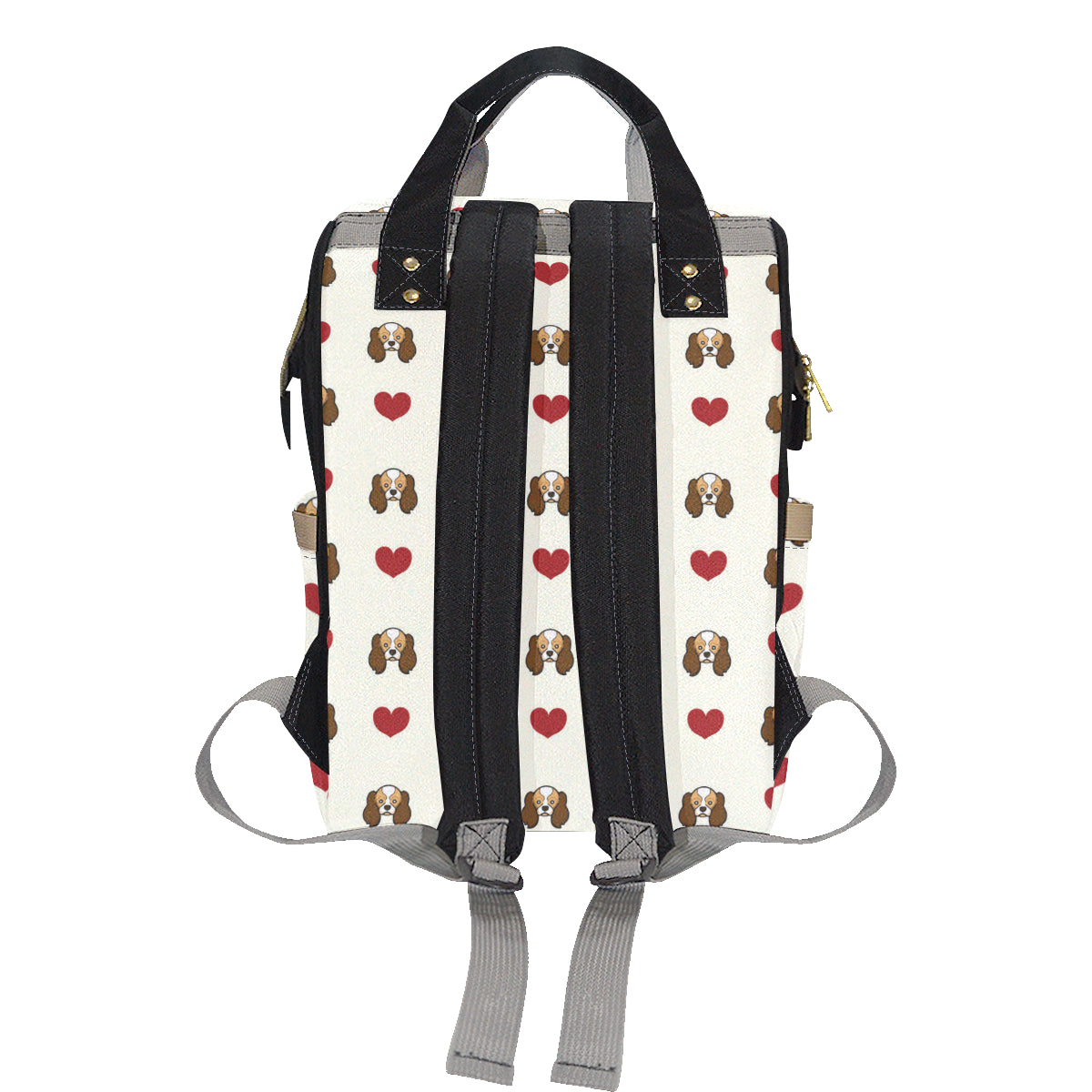 Cavalier King Charles Spaniels Pattern Print Design 01 Diaper Bag Backpack