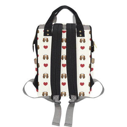 Cavalier King Charles Spaniels Pattern Print Design 01 Diaper Bag Backpack