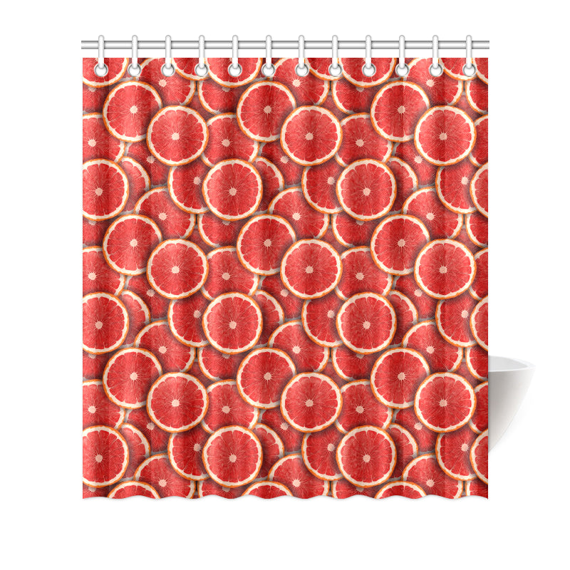 Grapefruit Pattern Print Design GF05 Shower Curtain