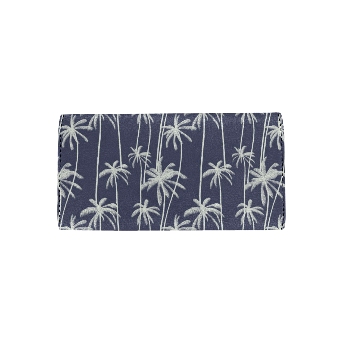 Palm Tree Pattern Print Design PT06 Women's Trifold Wallet